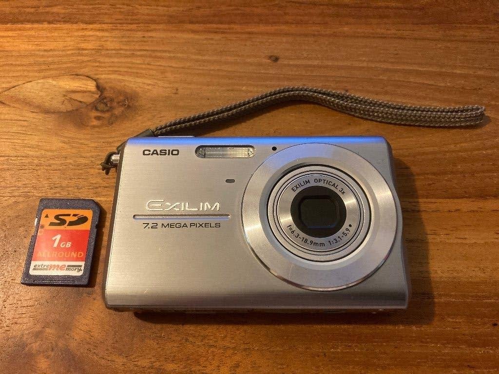 Grijze Casio Exilim 7.2 Megapixels Digitale Camera , 7 megapixels, Casio, Verzenden, Geheugenkaart