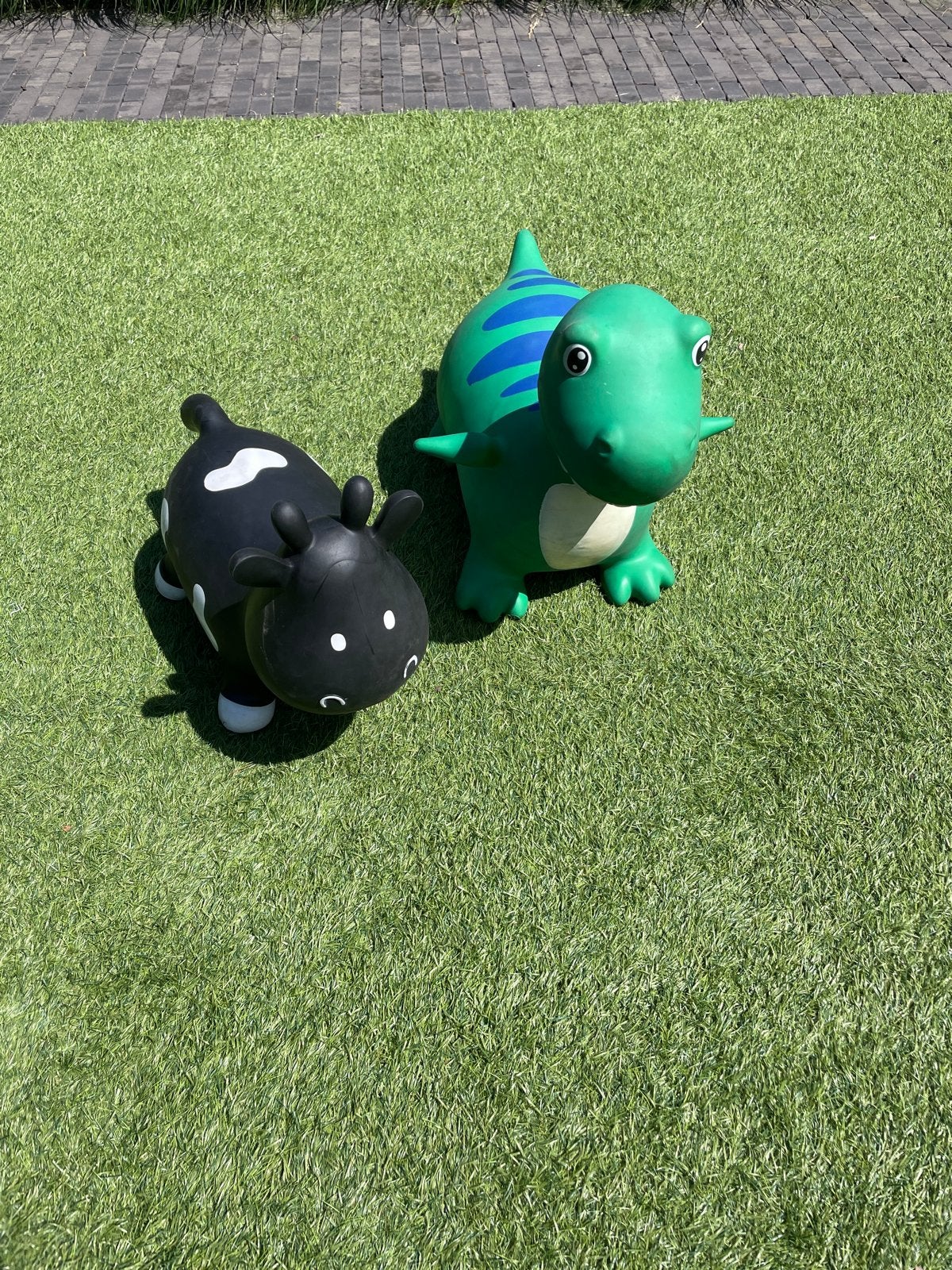 Opblaasbare Dieren: Koe en Dinosaurus Springkussens, Ophalen, Gebruikt, Jongen of Meisje