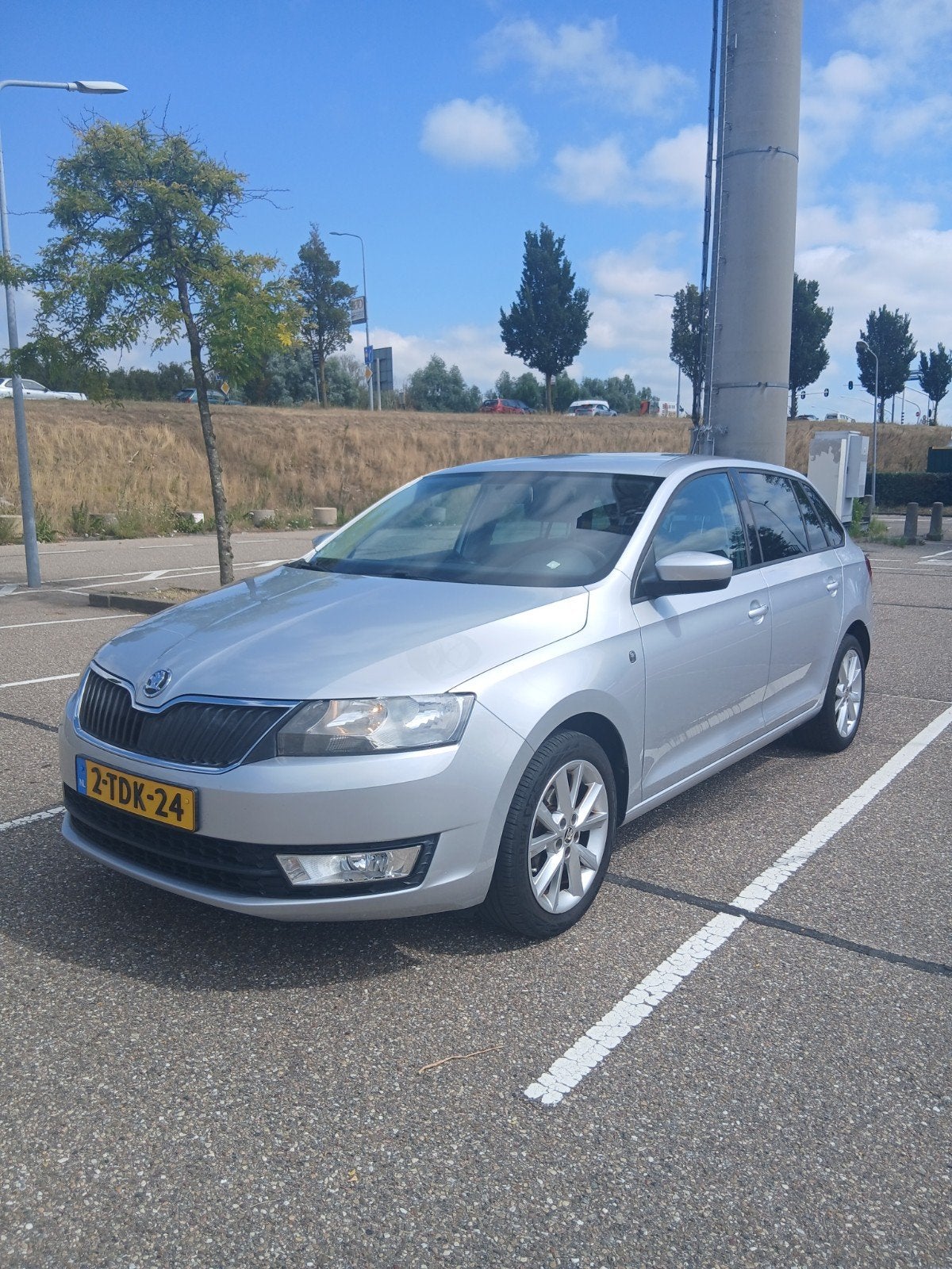 Nette en goed onderhouden Skoda Rapid 1.2 TSI Spaceback, Auto's, Voorwielaandrijving, Stof, Zwart, 4 cilinders