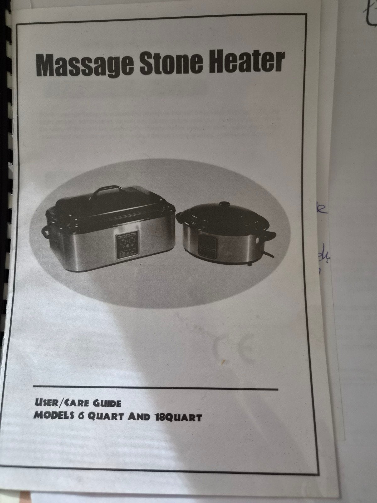 Massage Steenverwarmer - Modellen 6 en 18 Quart, Ophalen, Gebruikt, Hotstone
