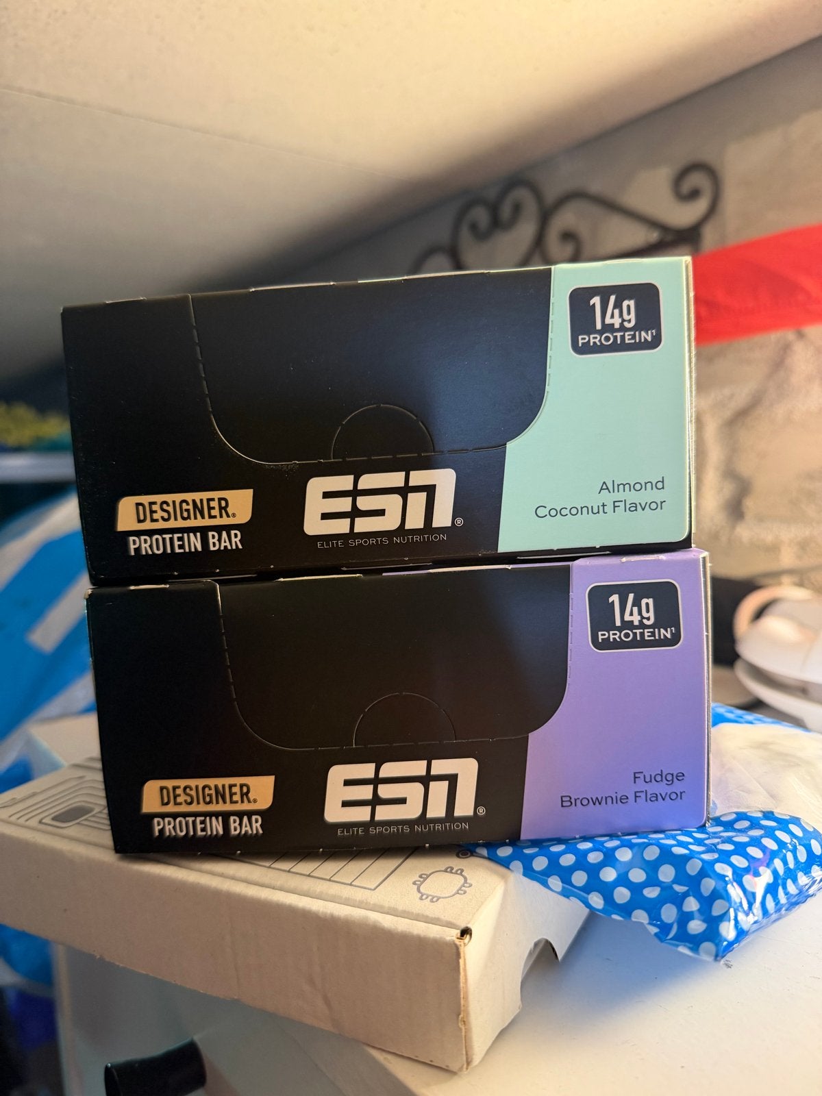ESN Designer Protein Bar - Amandel Kokos & Fudge Brownie, Ophalen of Verzenden, Nieuw, Poeder of Drank