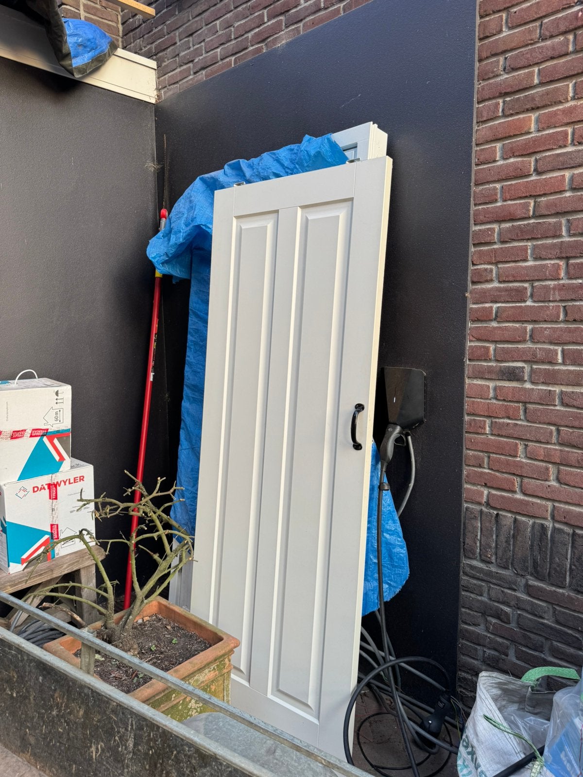 3 robuuste schuifdeuren met profiel, Ophalen, Zo goed als nieuw, Binnendeur, 200 tot 215 cm