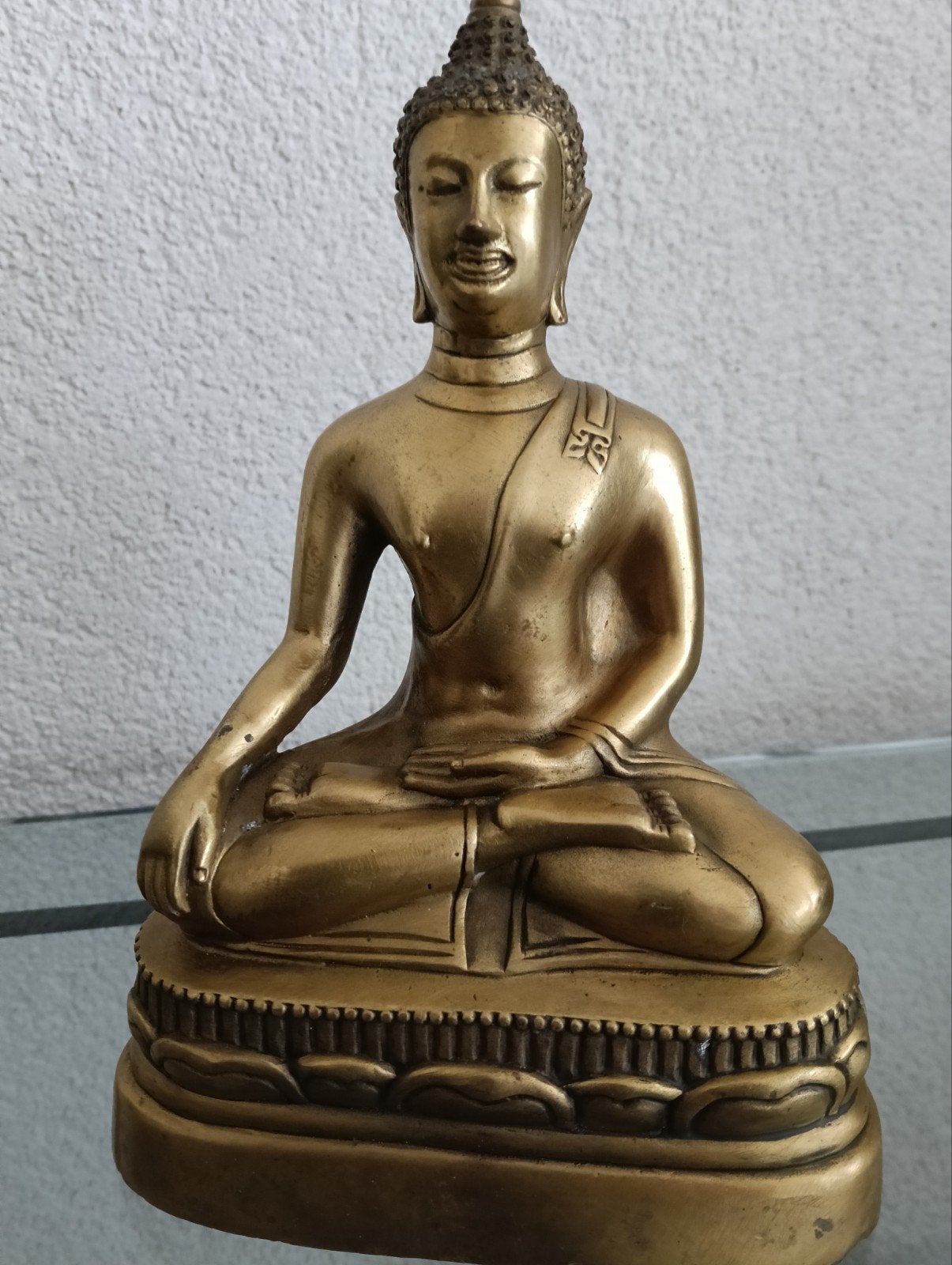Antiek bronzen Boeddhabeeld - Mediterende Boeddha, Ophalen of Verzenden