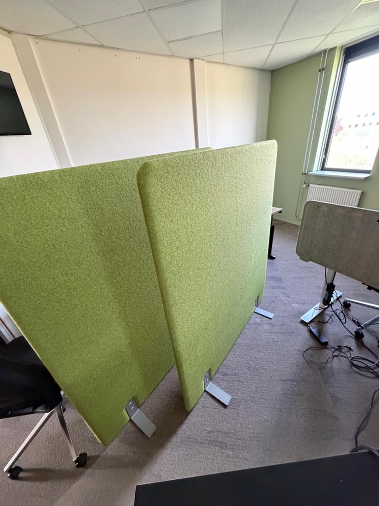Groene akoestische scheidingswanden voor kantoor, Ophalen of Verzenden, Gebruikt