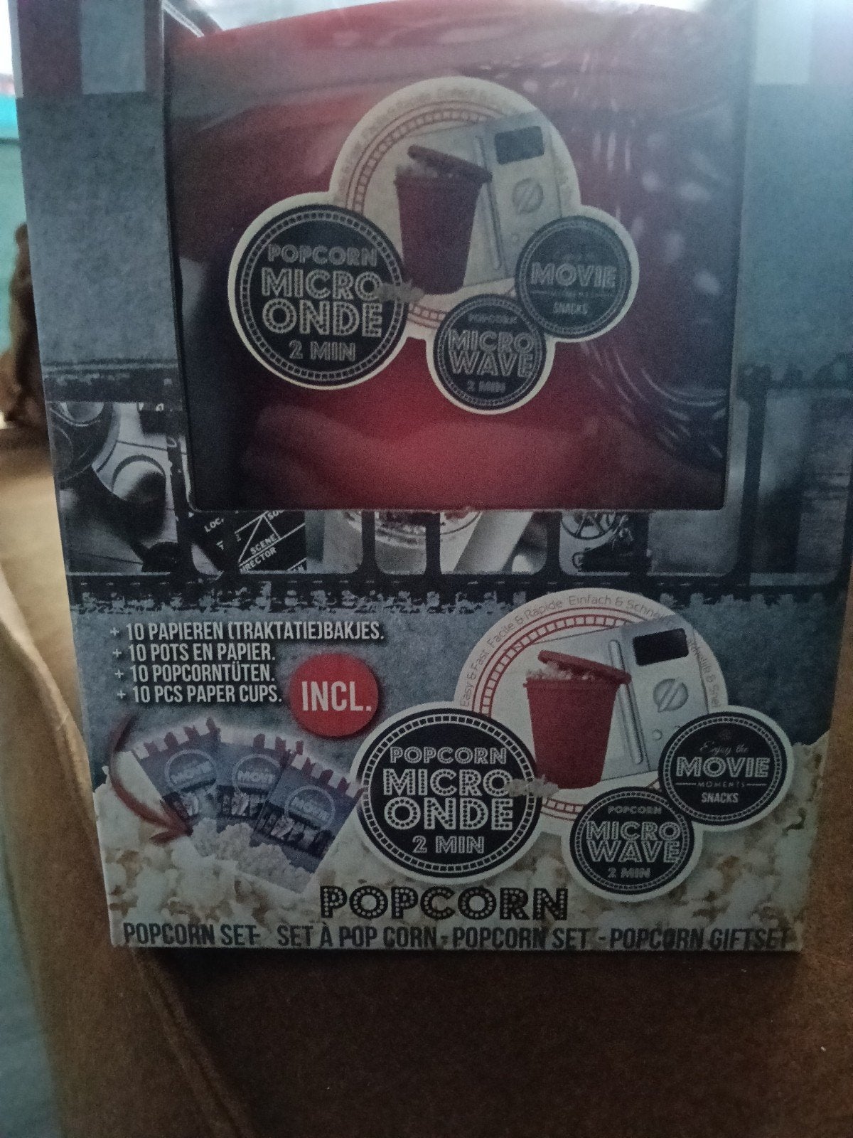 Gusta Popcorn Maker Set - Nieuw, Huis en Inrichting, Overige typen, Kunststof, Nieuw, Gusta