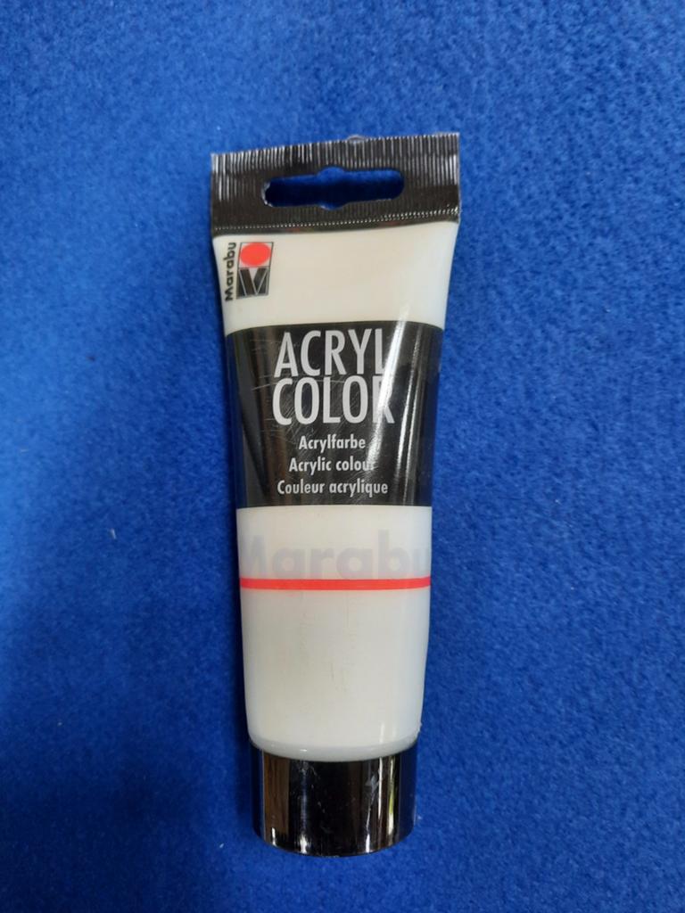 Marabu Acryl Color Acrylverf Wit 100ml, Ophalen of Verzenden, Nieuw, Acrylverf