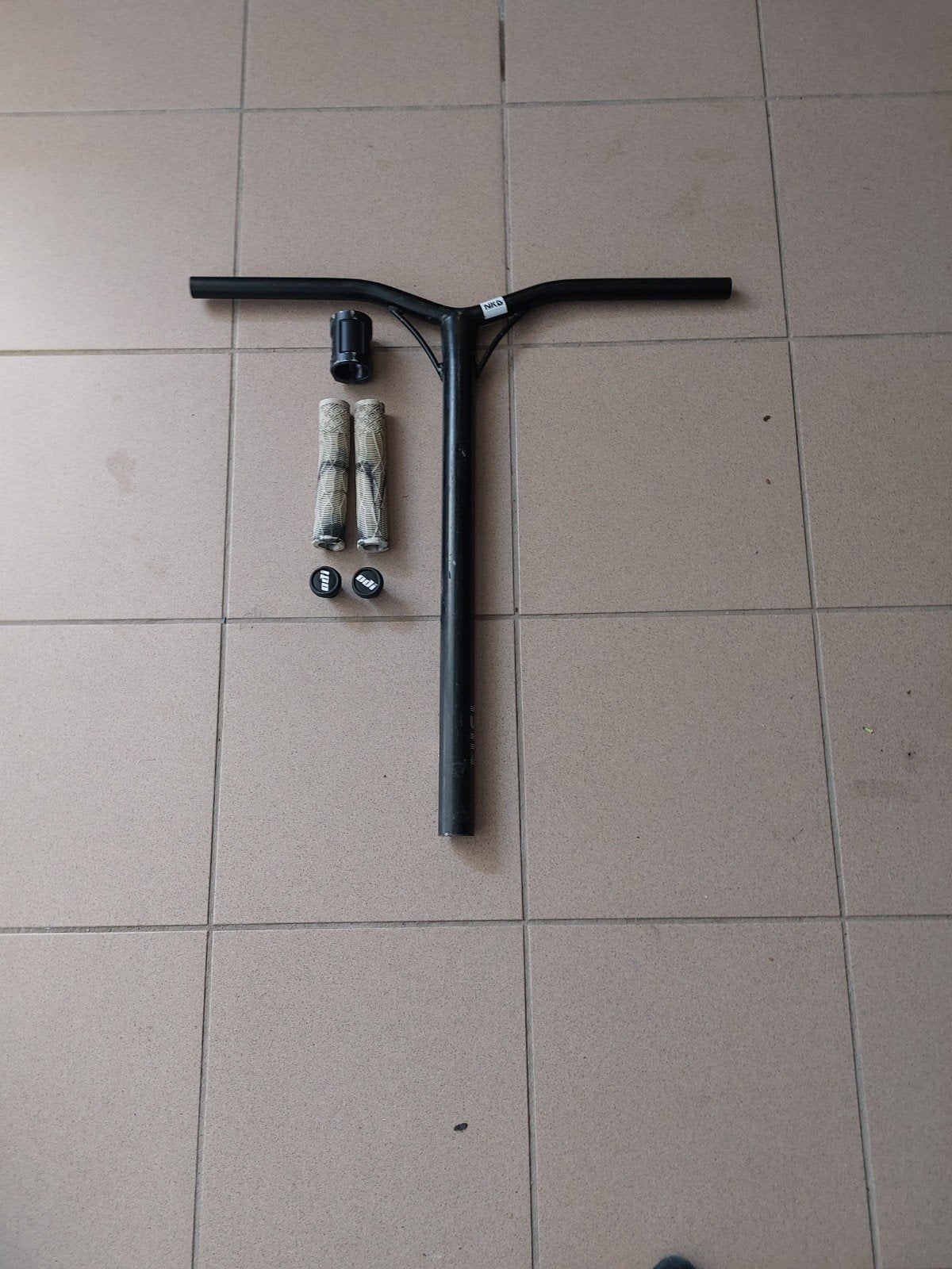 NKD Stuntstep Stuur met ODI Handvatten en Clamp, Ophalen of Verzenden, Gebruikt
