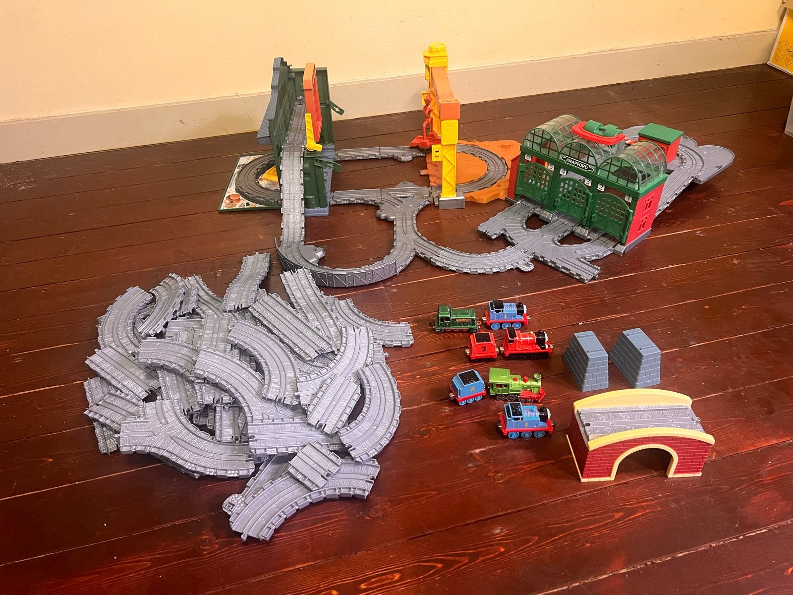 Thomas de Trein Set: Knapford Station & Sodor Shipping, Kinderen en Baby's, Ophalen, Zo goed als nieuw