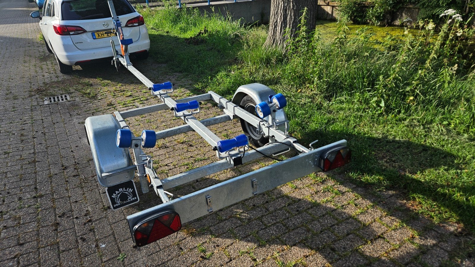 Marlin 500 boottrailer (ongeremd, 550kg KNOTT as), Ophalen, Minder dan 1500 kg, Gebruikt, Sloepentrailer