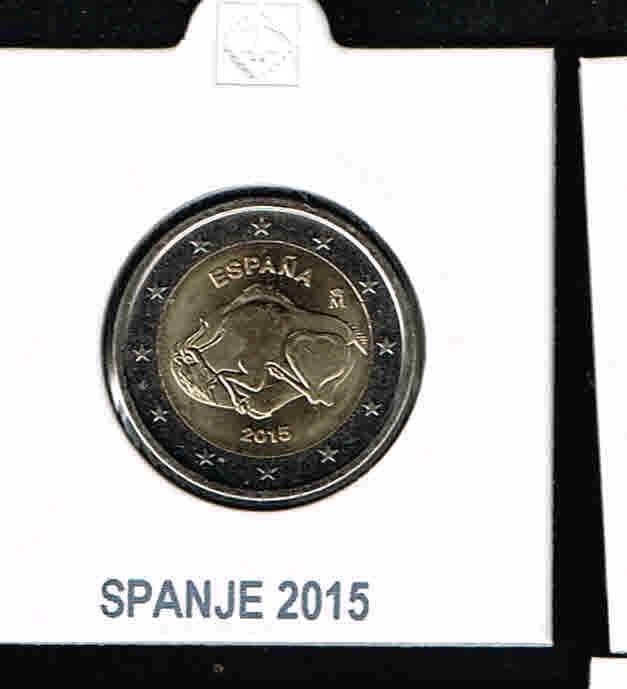 2 euro spanje altamira  2015 ''unc'/2.1, Verzenden, Spanje, 2 euro, Losse munt