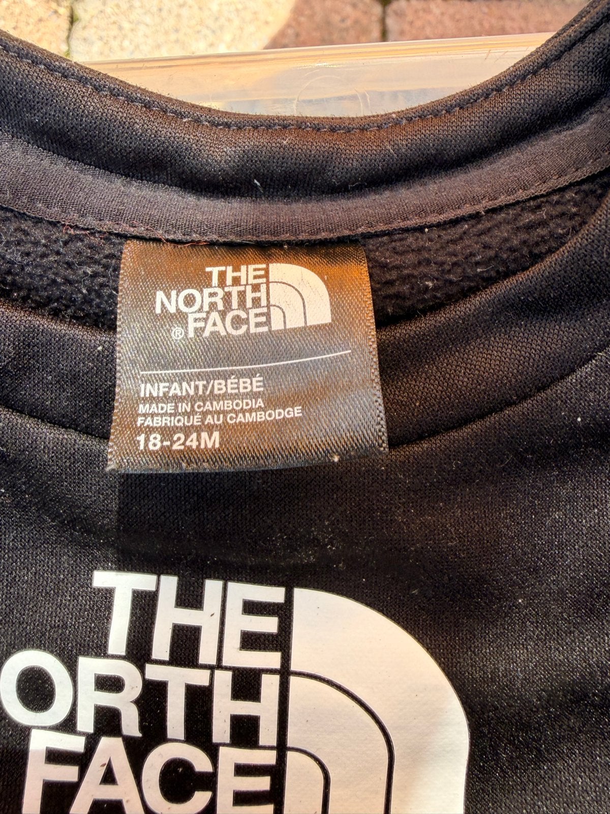 The North Face sweater en broek set 18-24M, Ophalen of Verzenden, Gebruikt, Jongen of Meisje