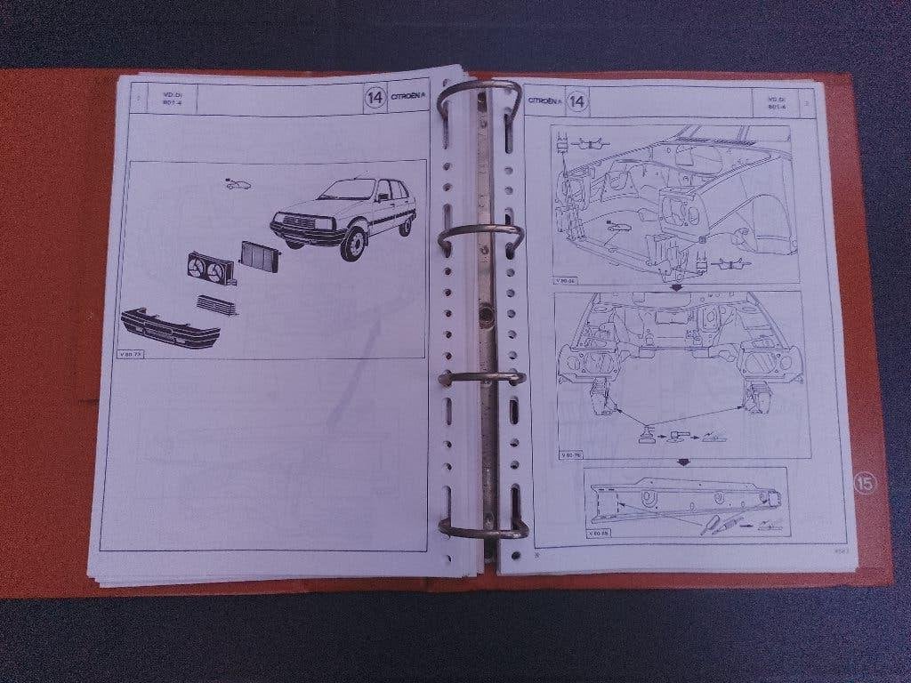 Citroen Visa dealer werkplaatsboek Carrosseriewerk, Ophalen of Verzenden, Gelezen, Citroën