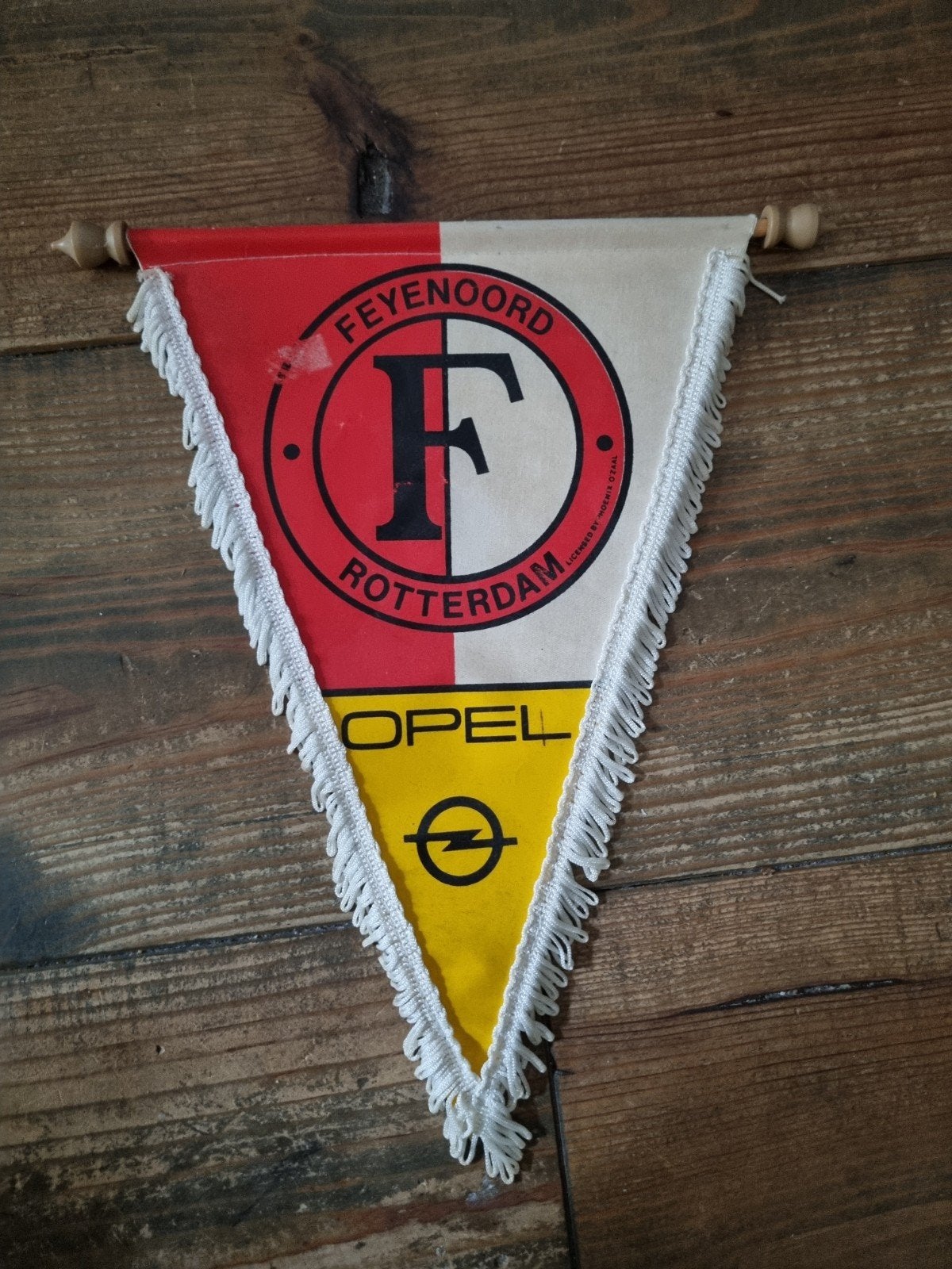 Vintage Feyenoord Vaantje jaren 80 - Opel Sponsor, Ophalen of Verzenden, Gebruikt, Feyenoord, Vaantje of Sjaal