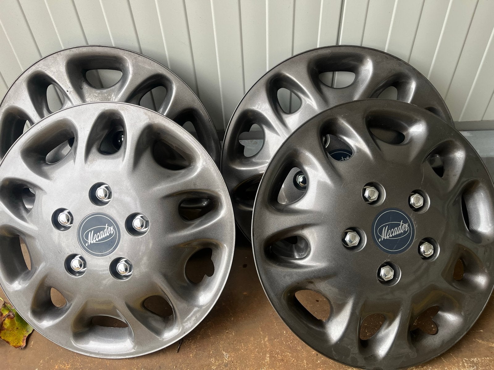 Mecador Argo 15" wieldoppen set (4 stuks), Ophalen of Verzenden, Gebruikt