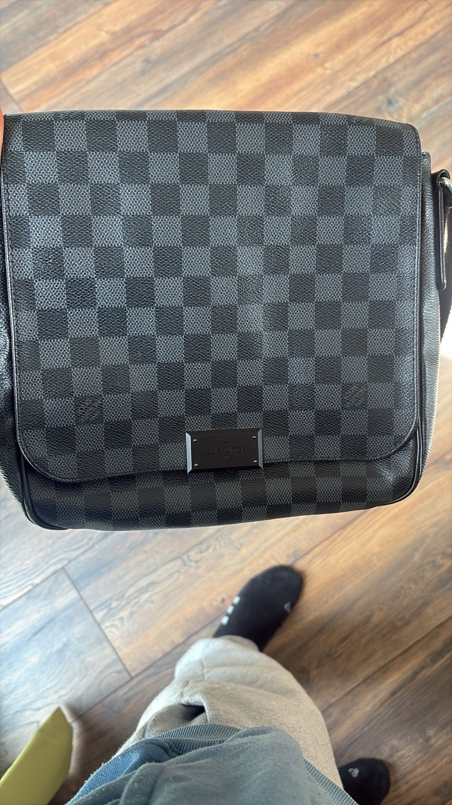 Authentieke Louis Vuitton tas met personalisering (QM), Ophalen, Gebruikt, Zwart, Overige merken