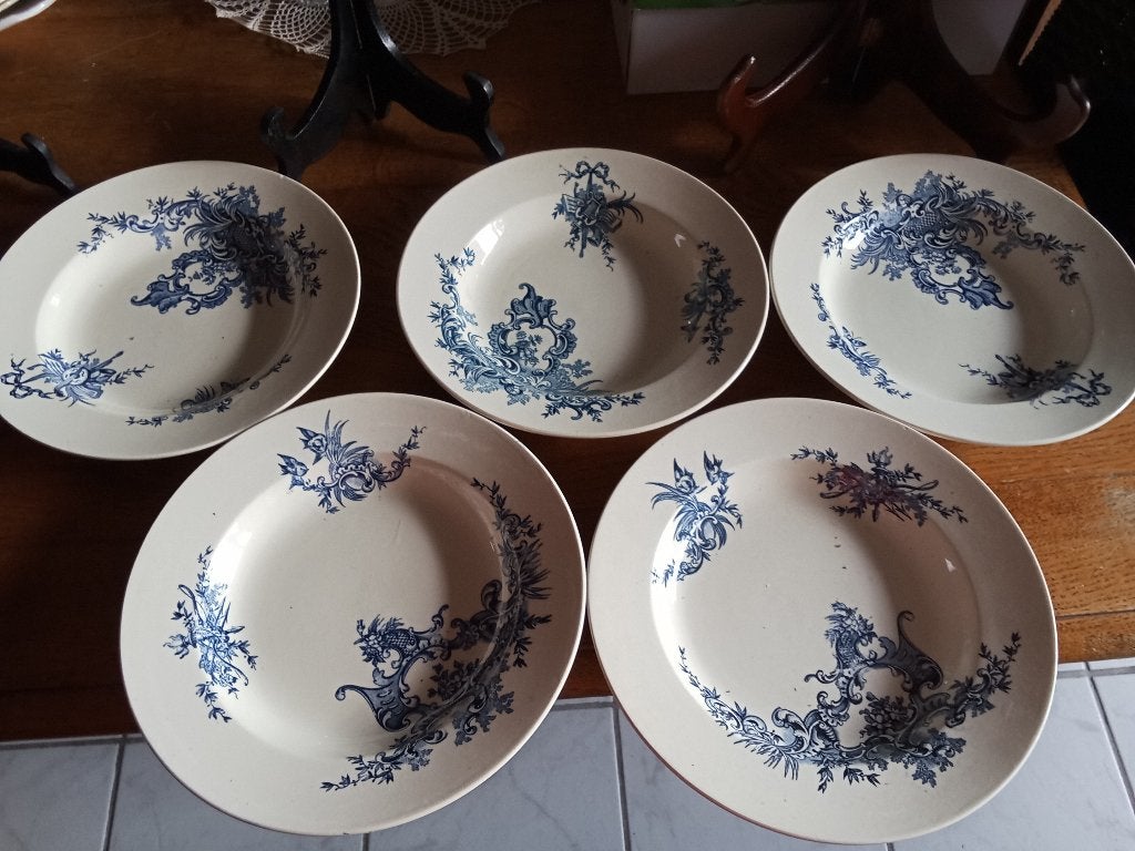 diepe borden BFK REGENT donker blauw, Antiek en Kunst, Ophalen of Verzenden