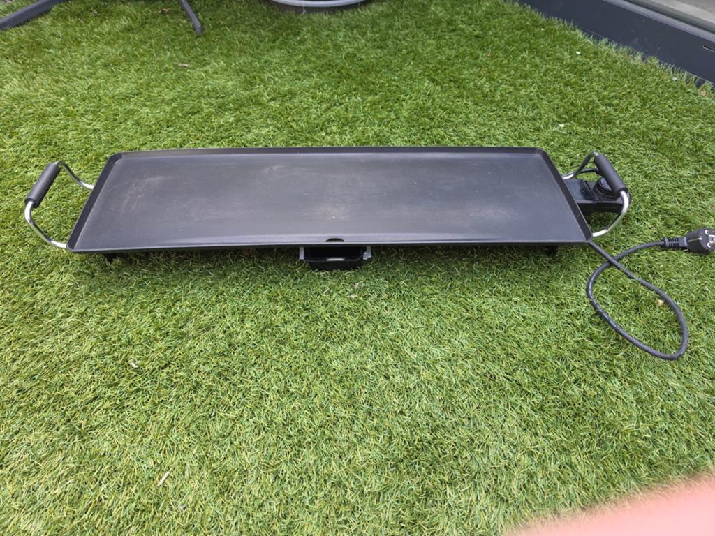 Bakplaat Teppan Yaki XL - Elektrische Grillplaat, Ophalen of Verzenden, Zo goed als nieuw, Tafelgrill