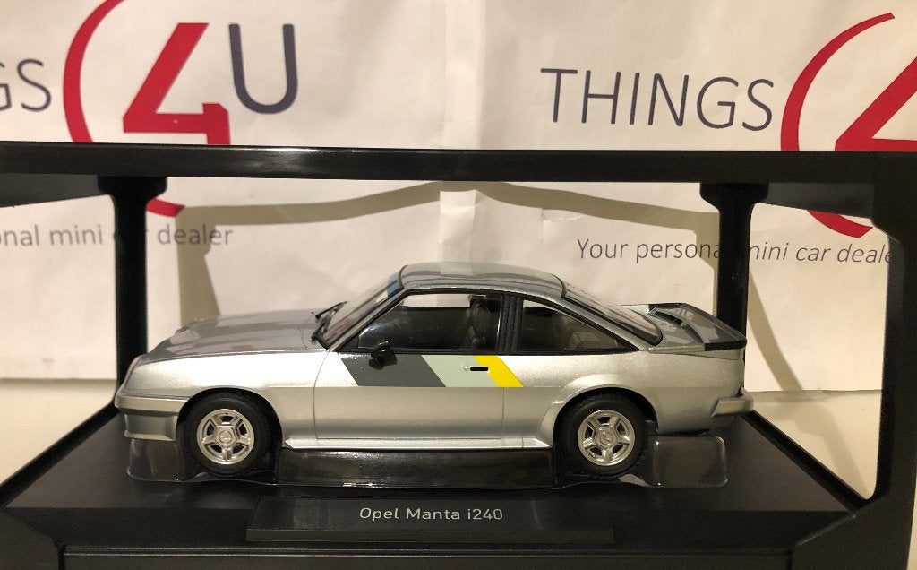 Norev 1:18 Opel Manta i240 1985 zilver nieuw in verpakking, Hobby en Vrije tijd, Ophalen of Verzenden, Nieuw, Auto, Norev