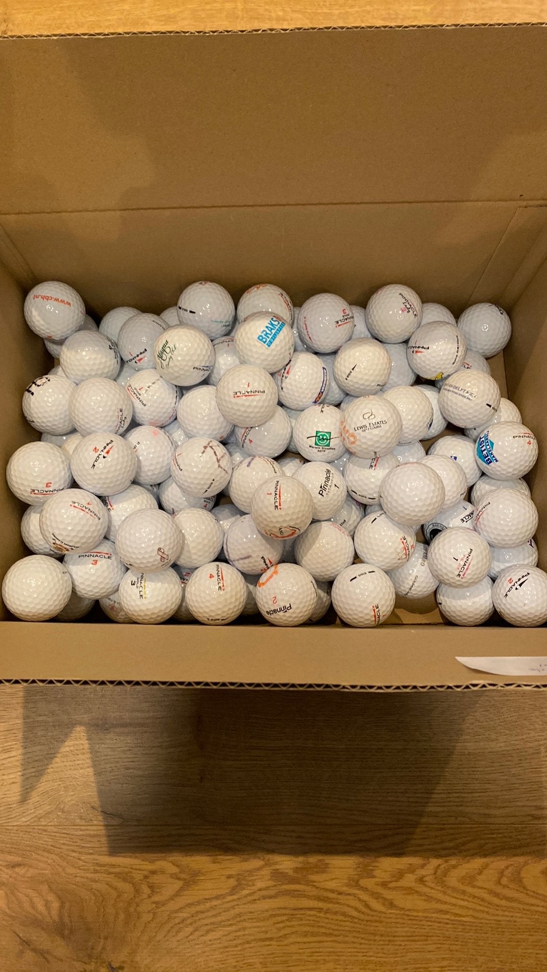 100 AAA pinnacle golfballen, Ophalen of Verzenden, Zo goed als nieuw, Bal(len)