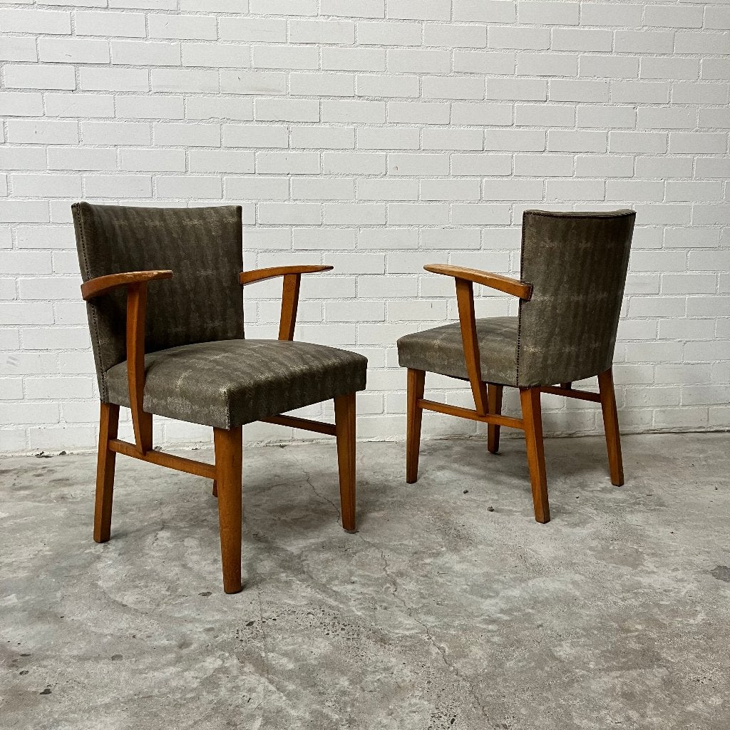 Vintage eetkamerstoelen oude kroeg stoelen slangenleer, Huis en Inrichting, Ophalen, Gebruikt, Bruin, Vijf, Zes of meer stoelen