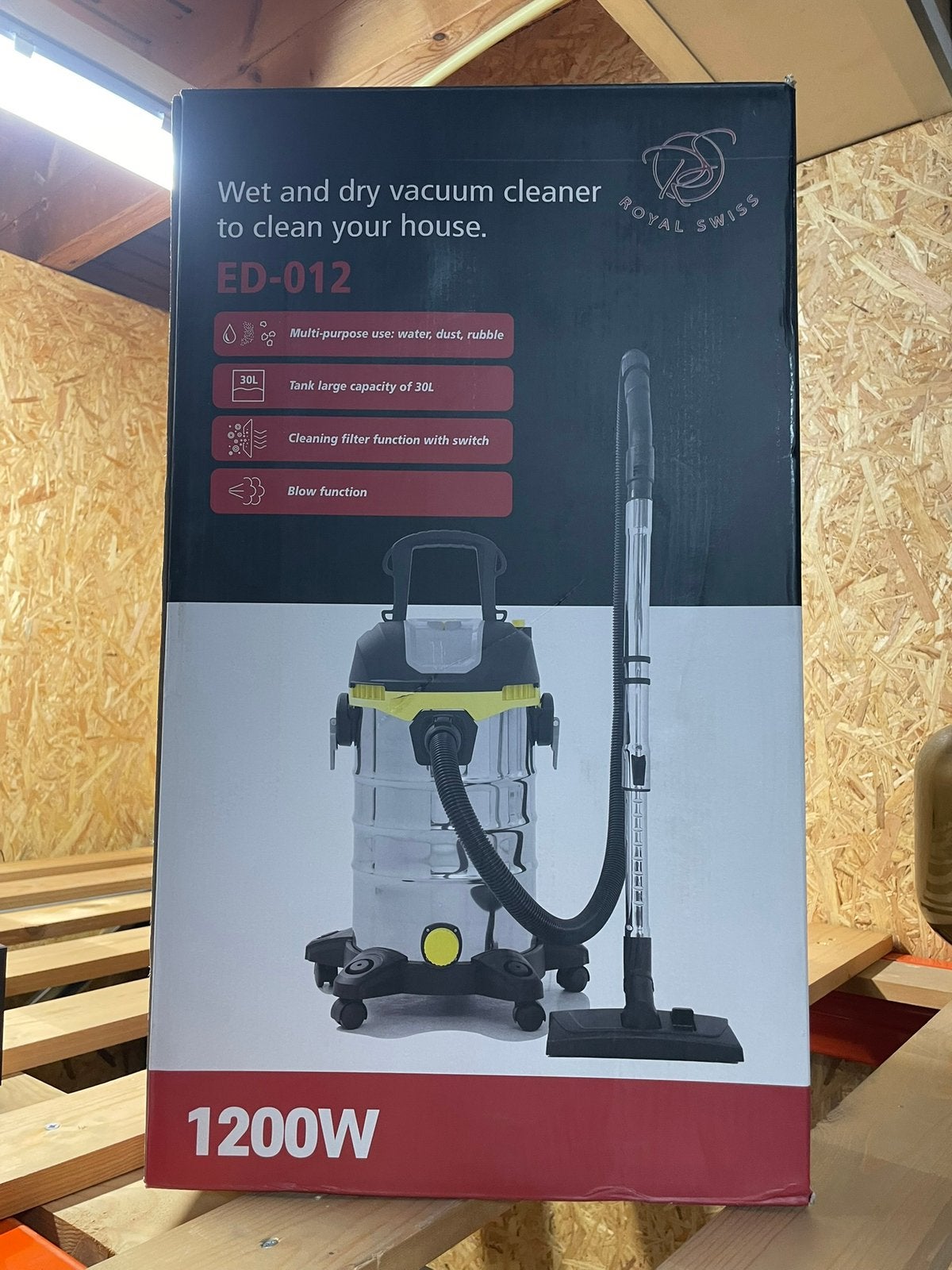 bouwstofzuiger nat/droog 1200W 30L €99,95, Ophalen, Nieuw