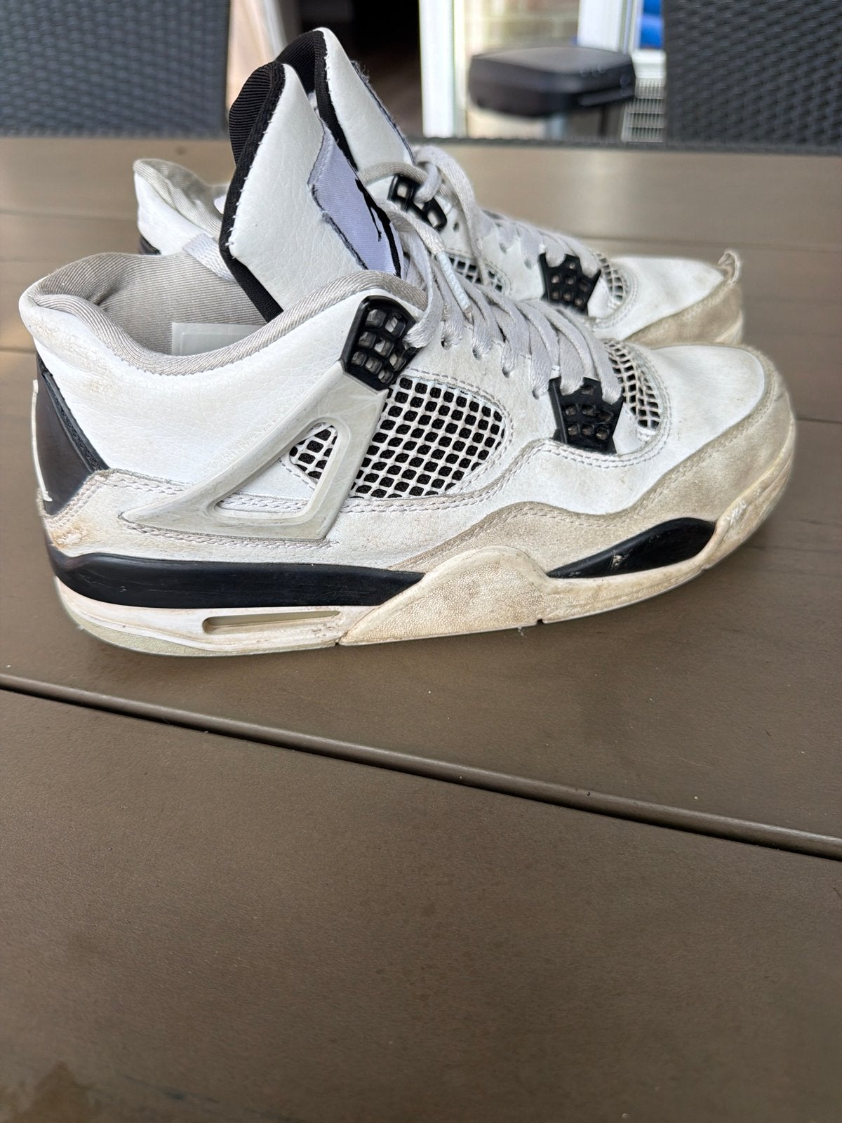 Gratis Nike Air Jordan 4 Retro 'White Cement' - Maat 40, Ophalen, Gedragen, Wit, Sneakers of Gympen