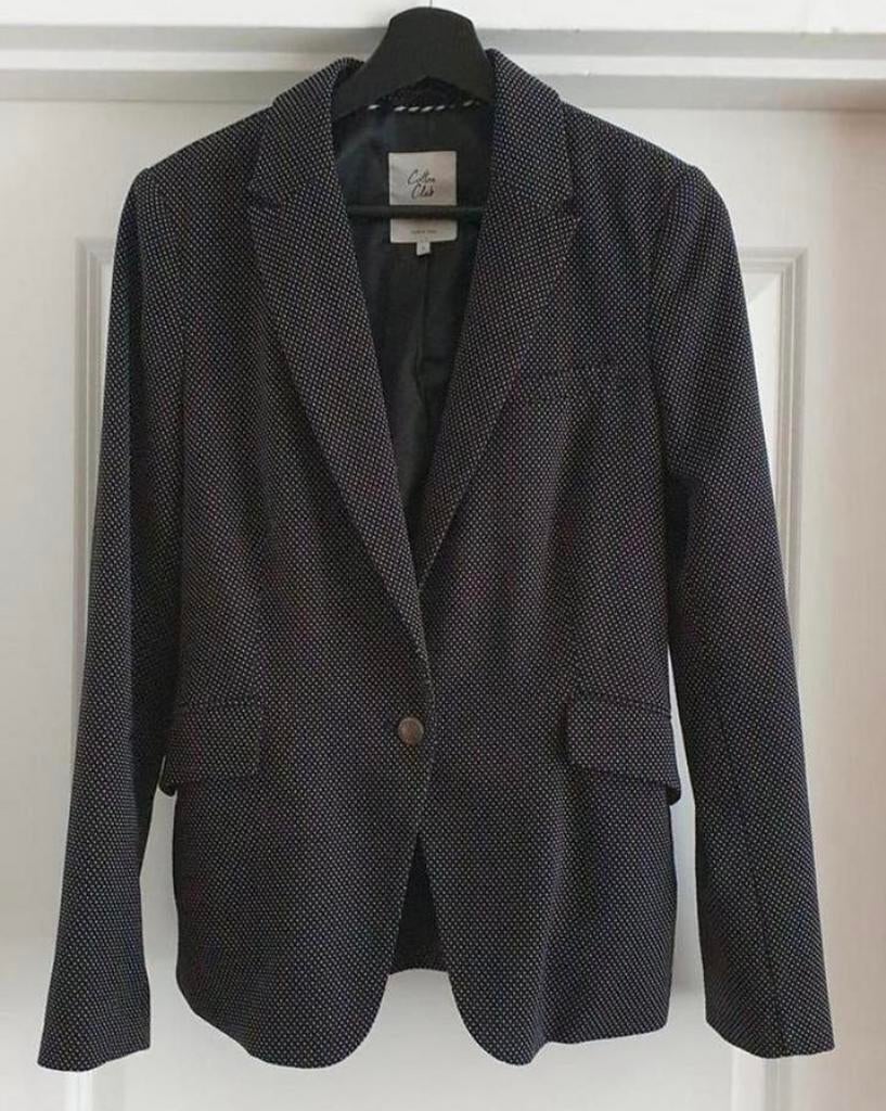 Zgan..prachtige blazer van THE COTTON CLUB..mt:s, B, Zwart, Ophalen of Verzenden, Maat 36 (S)