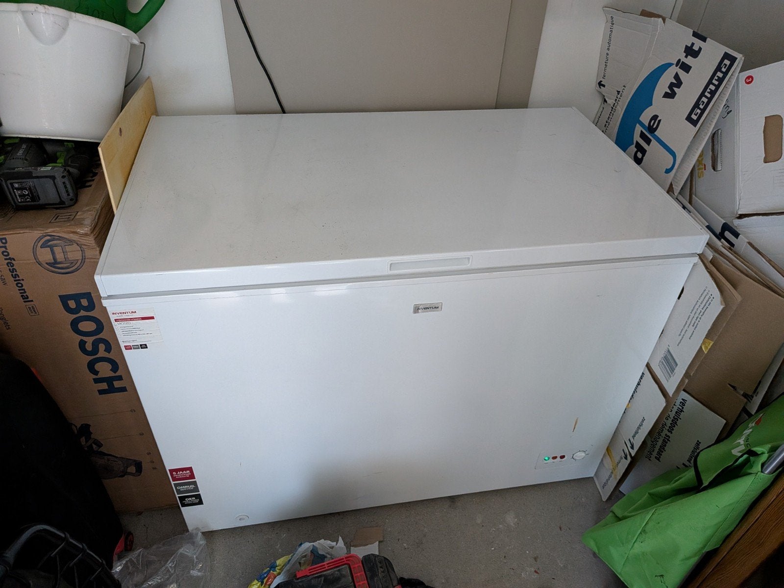 Inventum VK1120 Vrijstaande Vrieskist - 290 Liter, Vrieskist, Minder dan 85 cm, Zo goed als nieuw, Vrijstaand