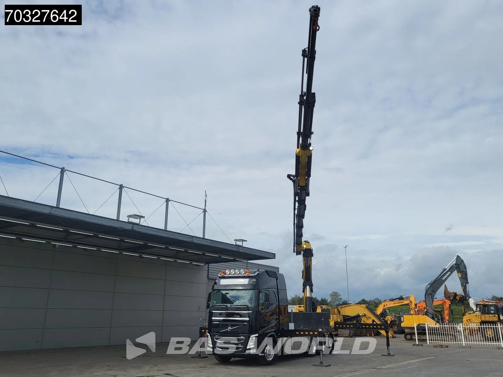 Volvo FH FH 540 8X4 HMF8520K-RC + JIB K6 Crane Kran Winch Fu, Automaat, Euro 6, Zwart, Leder