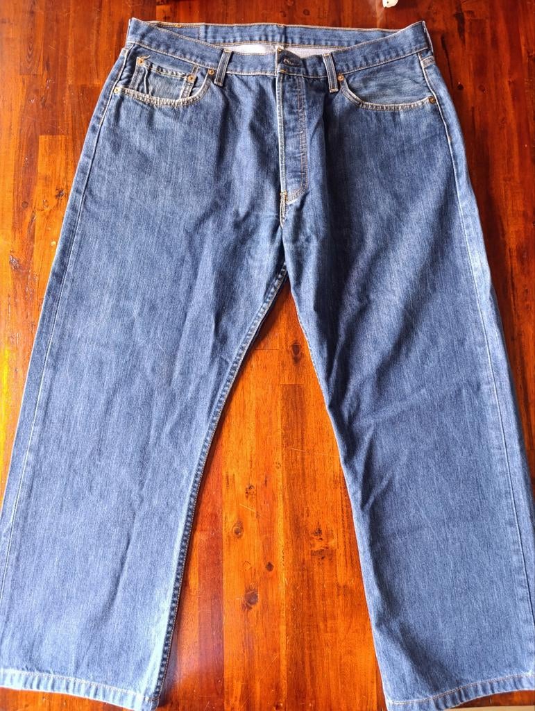 Vintage Levi's 501 dames jeans W38 L36, bootcut flare, Blauw, Overige jeansmaten, Ophalen of Verzenden, Gedragen