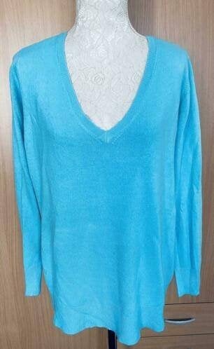 Turquoise trui maat XL, Kleding | Dames, Ophalen of Verzenden, Zo goed als nieuw, Maat 46/48 (XL) of groter, Overige kleuren
