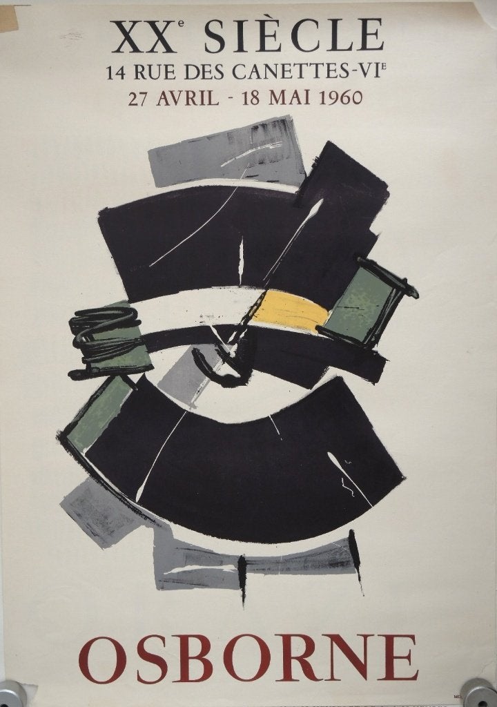 Elisabeth Osborne litho "XX Siècle", druk Mourlot Paris, Antiek en Kunst, Kunst | Litho's en Zeefdrukken, Origineel, Ophalen, Abstract