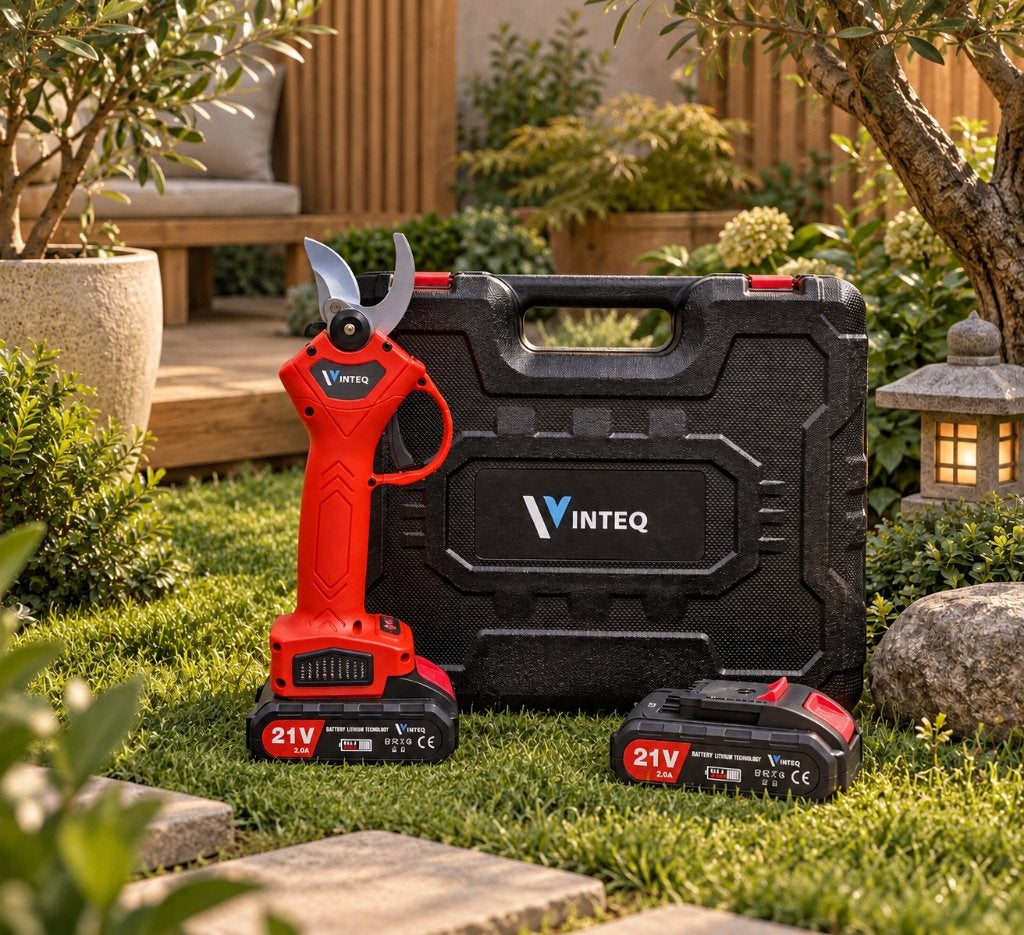 Vintec elektrische snoeischaar 30mm, Tuin en Terras, Ophalen of Verzenden, Zo goed als nieuw, 30 t/m 39 mm, VINTEC