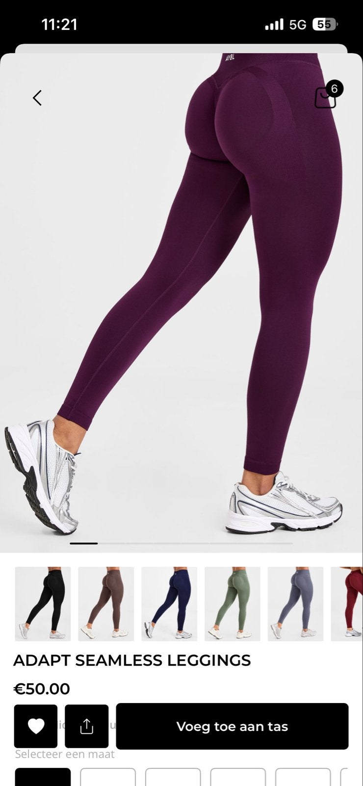 AYBL Adapt Seamless Legging Maat S - Nieuw, Ophalen of Verzenden, Nieuw, Paars