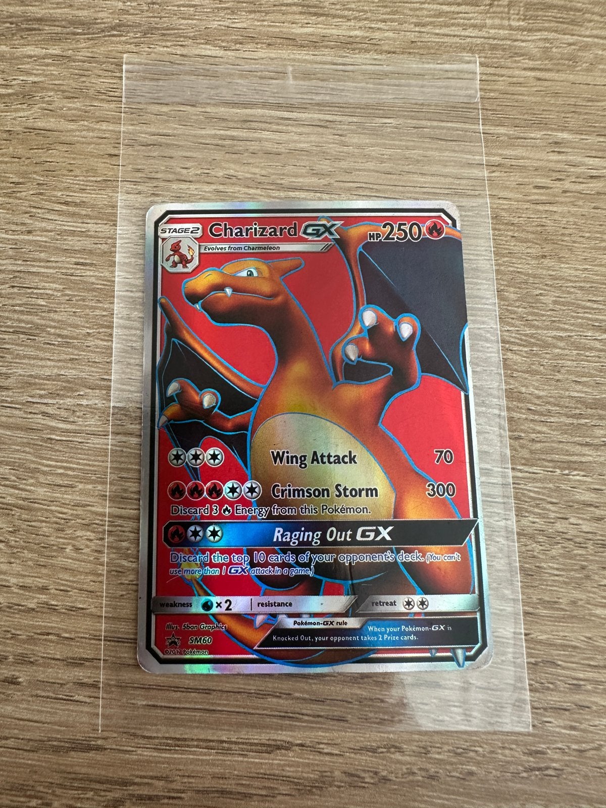 Pokemon charizard Gx, Ophalen of Verzenden, Zo goed als nieuw