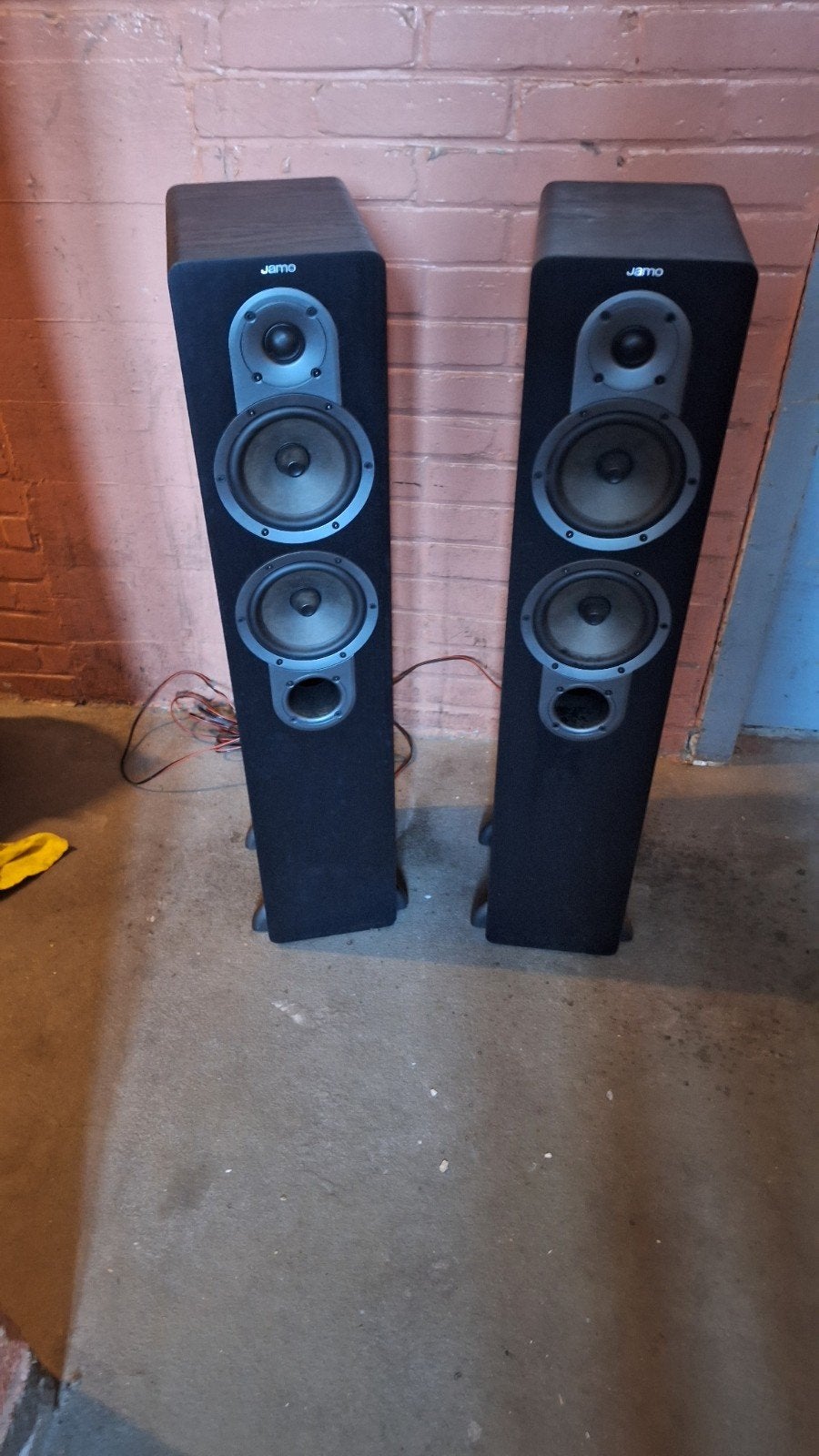 Jamo S 426 Vloerstaande Luidsprekers - Zwart, Vloerstaande luidspreker, Gebruikt, 120 tot 150 watt, Ophalen of Verzenden