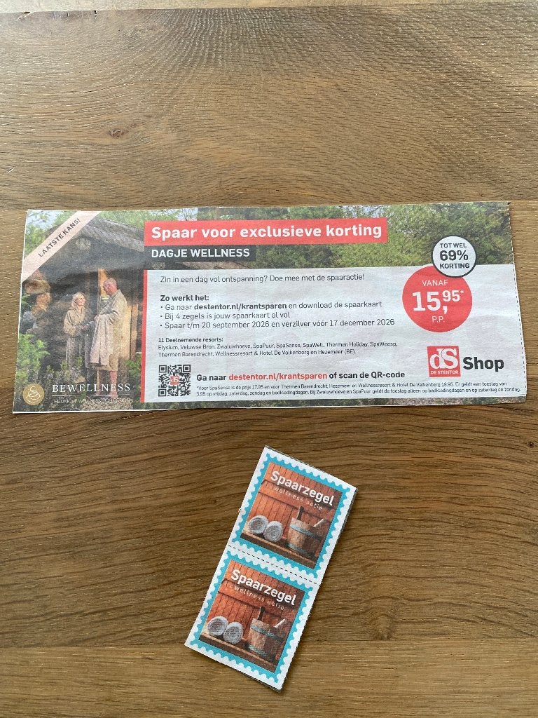 Dagje Wellness met korting, Drie personen of meer, Kortingsbon, Spa of Sauna