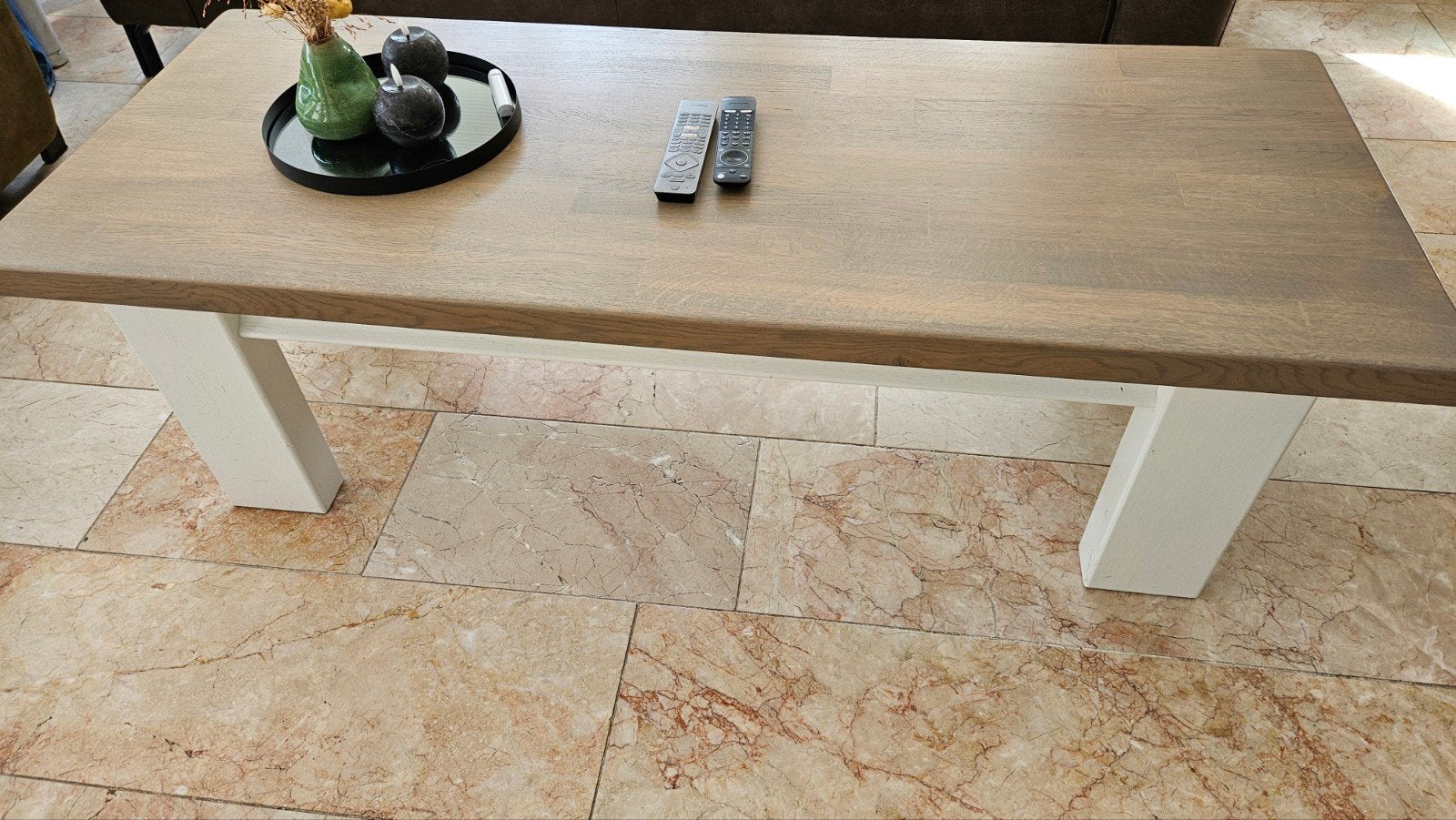 Salontafel 150 x 60 cm - Stijlvol en Ruim, Gebruikt, 150 tot 200 cm, Rechthoekig, Overige houtsoorten