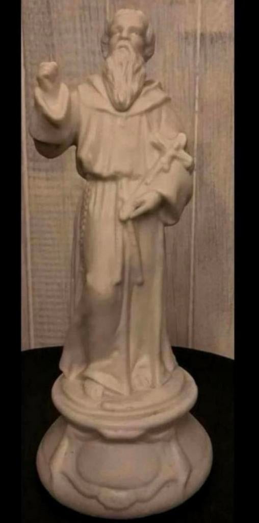 Franciscus van Assisi ,antiek mooi genummerd beeld, Ophalen of Verzenden