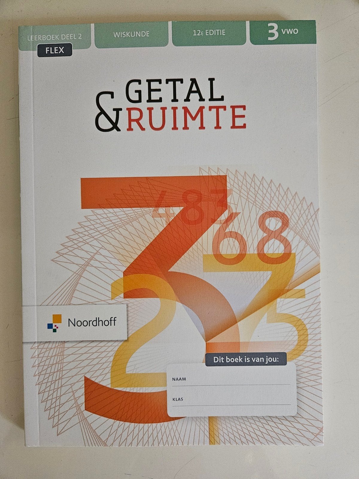 Gloednieuw getal & Ruimte Wiskunde 3 VWO Leerboek Deel 2 (FL, Ophalen of Verzenden, Nieuw, VWO