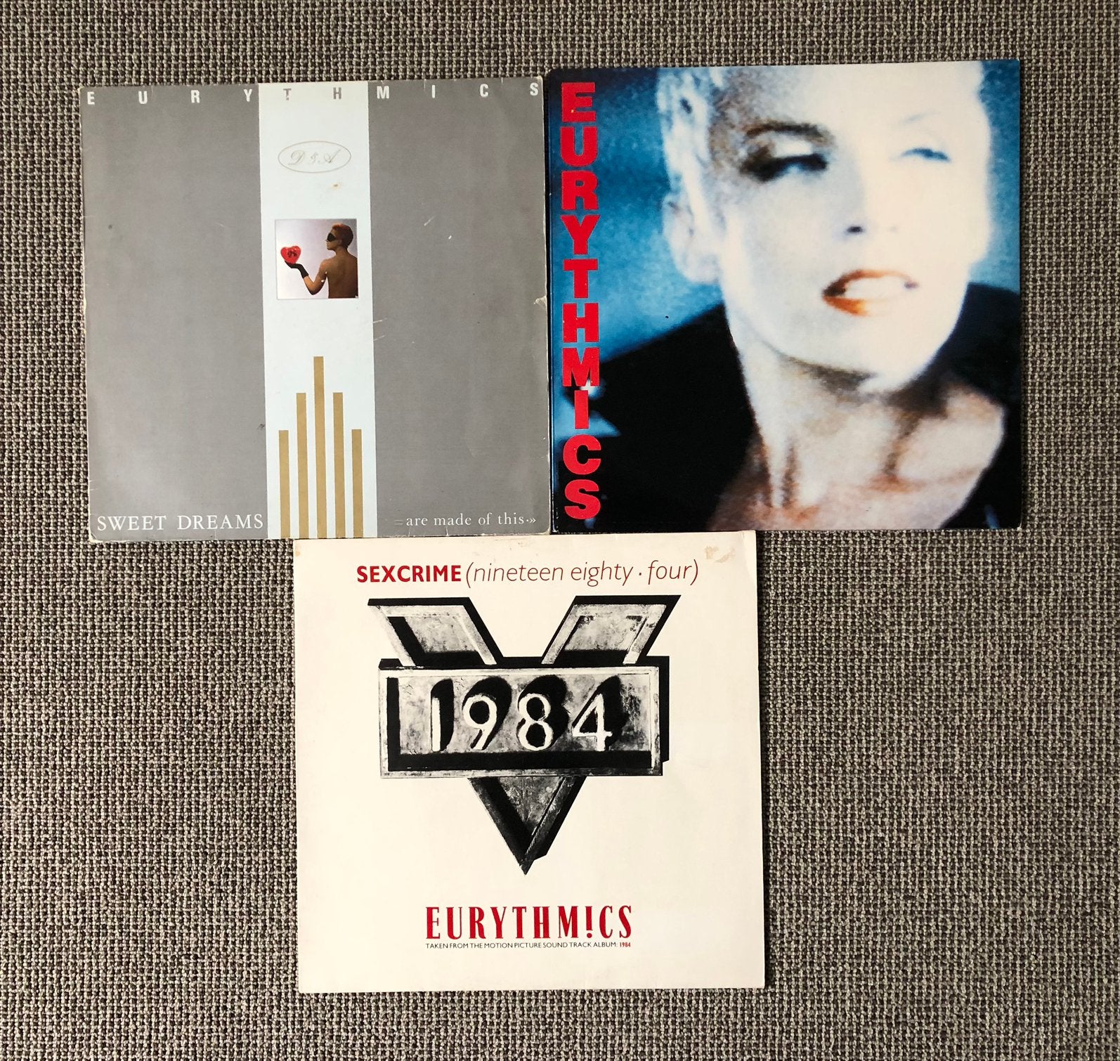 Eurythmics 3 lp’s, Cd's en Dvd's, Vinyl | Pop, Ophalen, Gebruikt, LP
