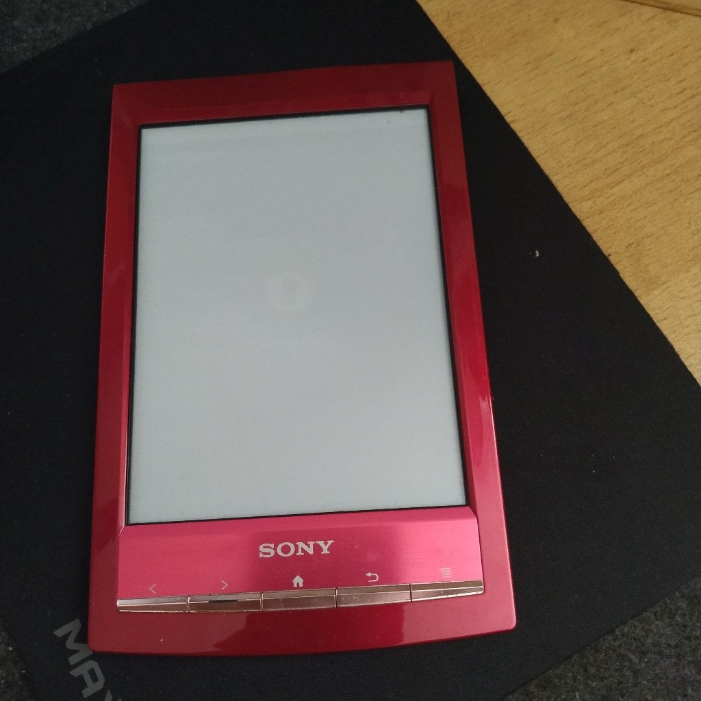 Sony Reader Touch PRS-T1 zwart en rood, wit, Gebruikt, Ophalen of Verzenden, SONY, 4 GB of minder