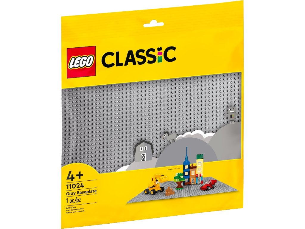 Lego Basic 11024 Grijze Bouwplaat NIEUW, Lego, Lego, Nieuw, Ophalen of Verzenden