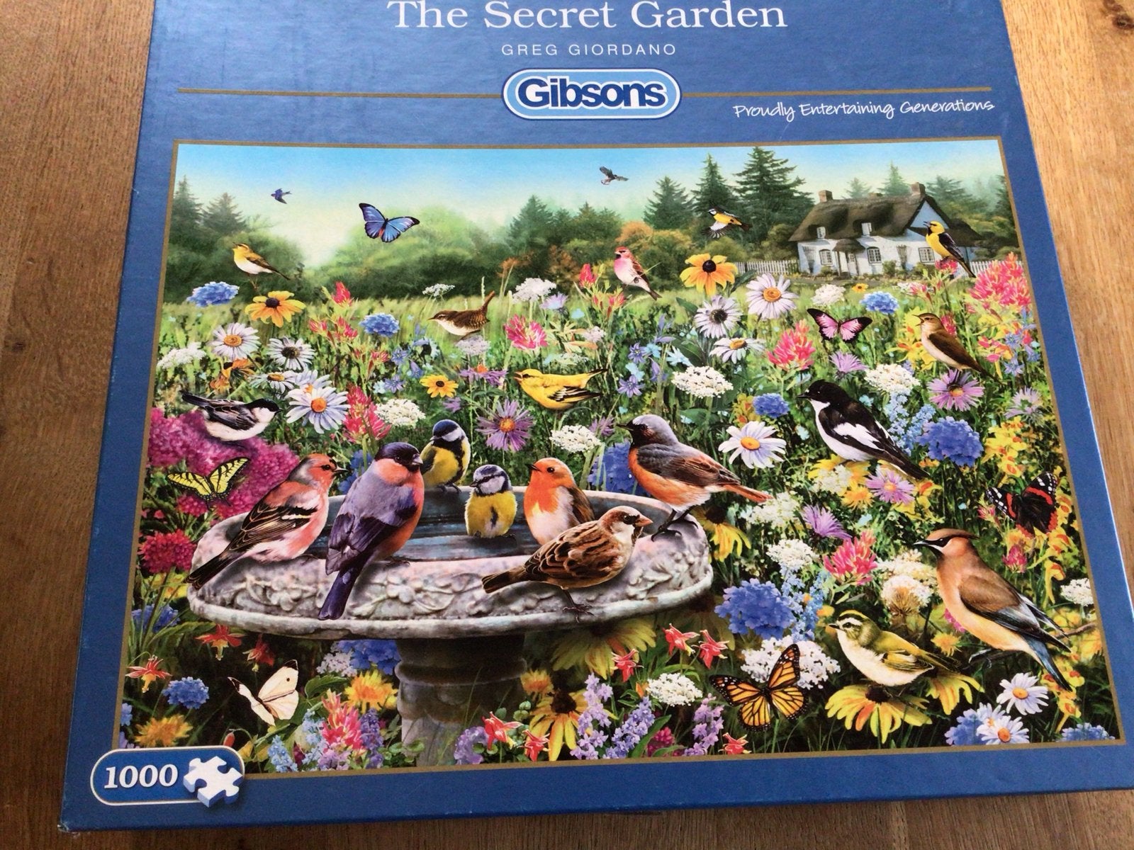 Gibsons Legpuzzel 'The Secret Garden' 1000 stukjes, Ophalen, 500 t/m 1500 stukjes, Gebruikt, Legpuzzel