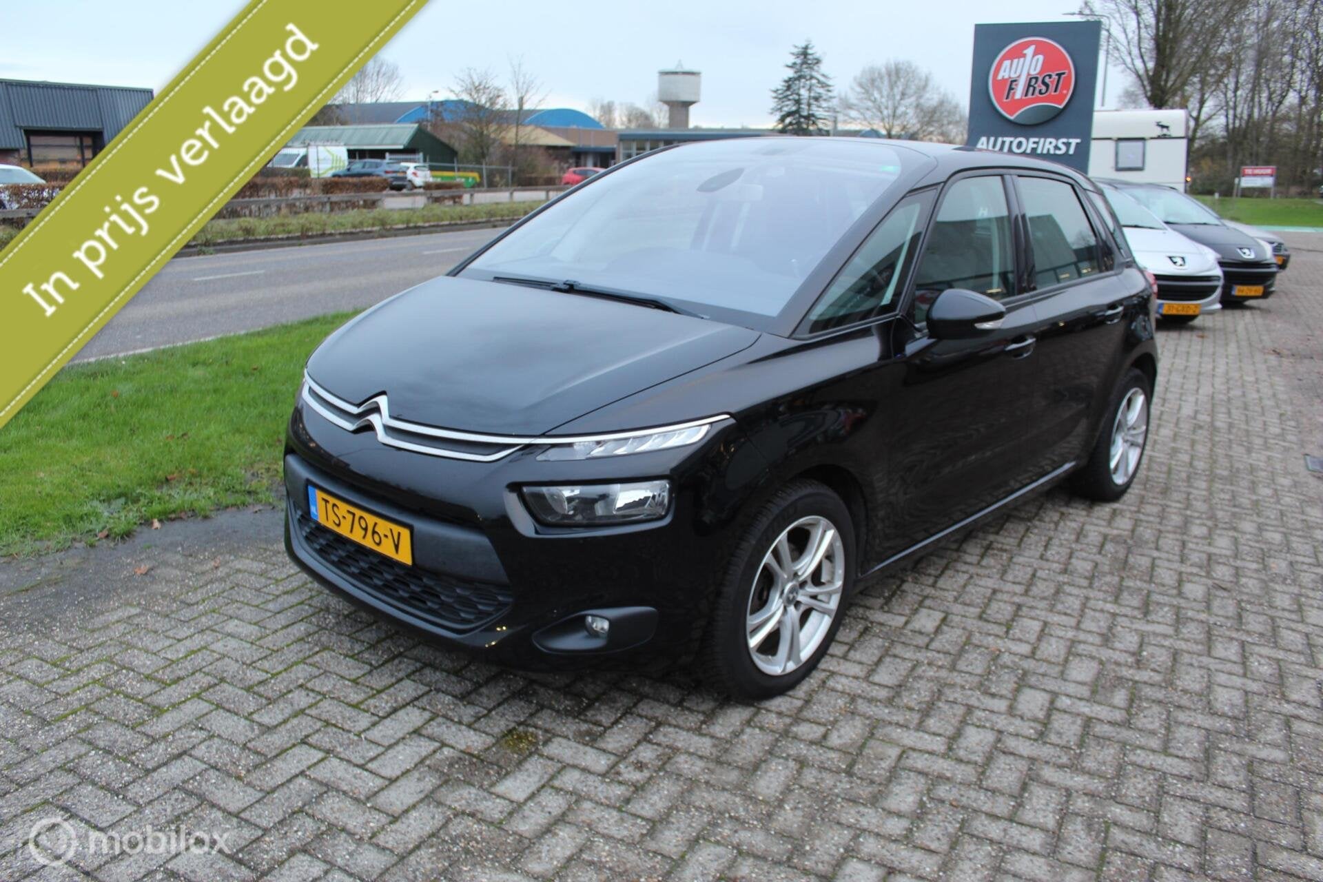 Citroen C4 Picasso 1.6 HDi Business, Auto's, Citroën, Euro 5, Stof, Gebruikt, Zwart