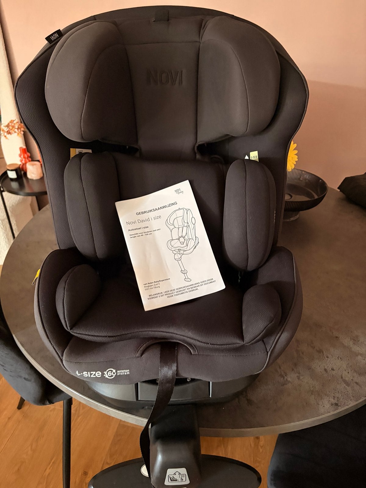 Novi Autostoel 360, Gebruikt, 0 t/m 18 kg, Verstelbare rugleuning, Isofix