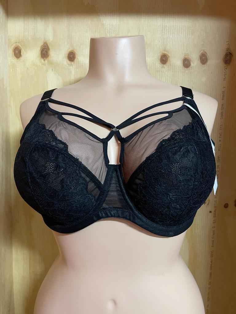 Elomi bh 100g model brianna, Verzenden, Zwart, BH