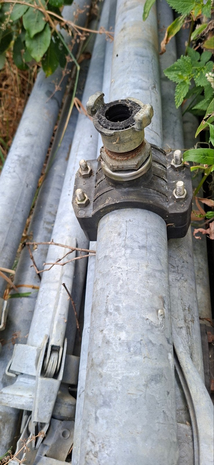 Complete beregenings installatie met pomp en leidingen, Ophalen, Gebruikt