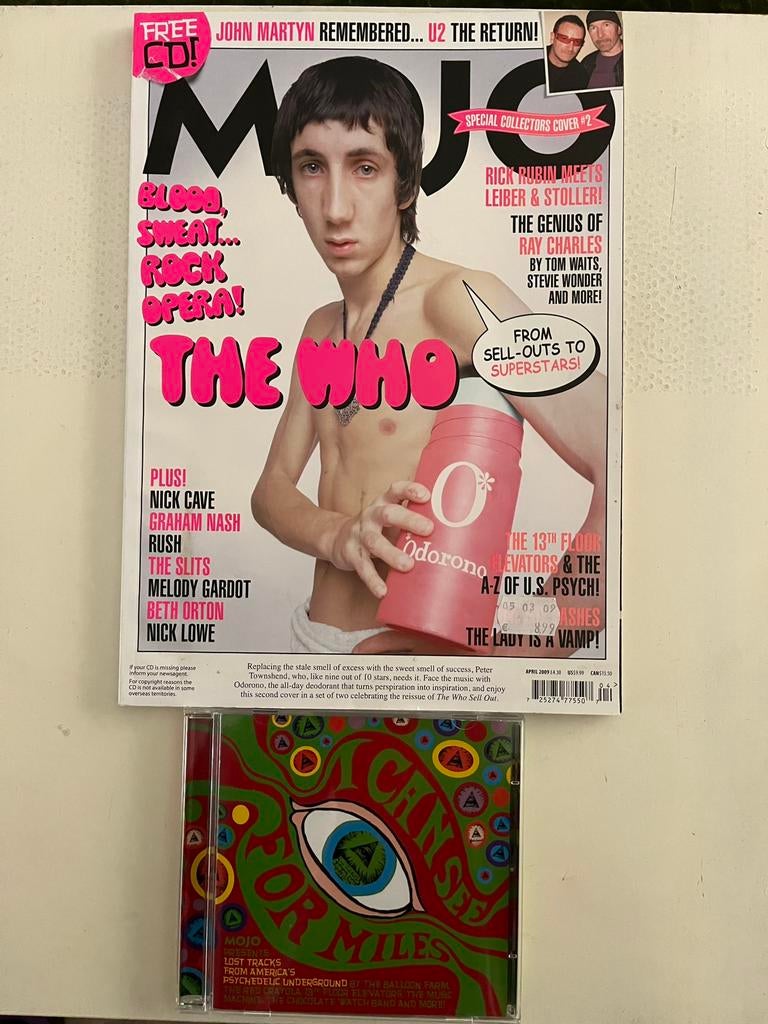 Brits muziekblad Mojo april 2009 met cd psychedelic music, Ophalen of Verzenden, Zo goed als nieuw, Muziek, Film of Tv