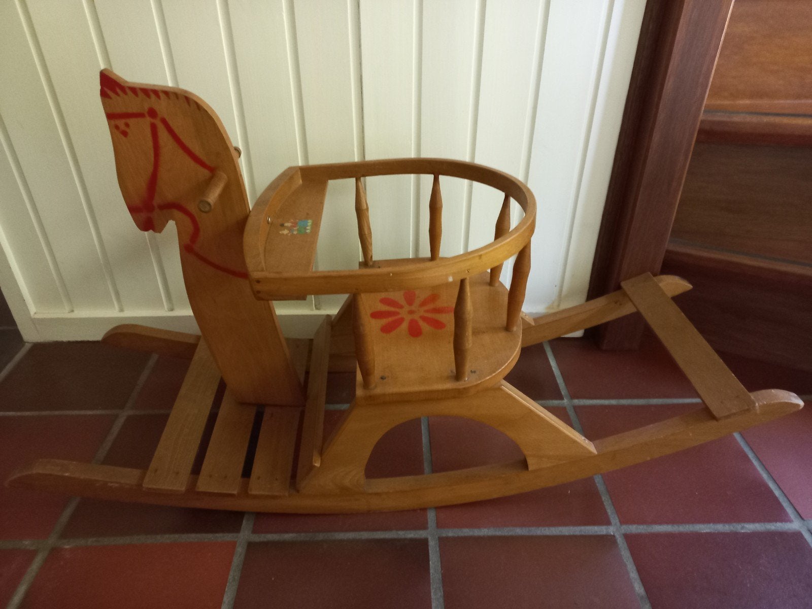 Vintage Hobbelpaard Jaren '60 - Houten Speelgoed, Ophalen, Gebruikt